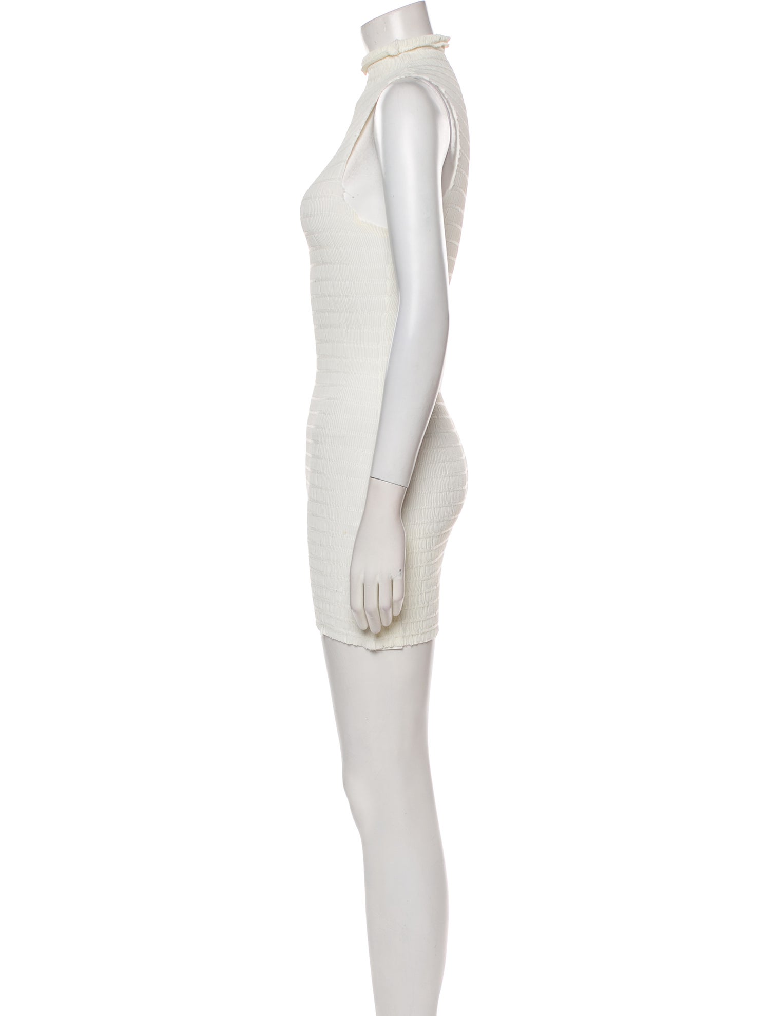 Rosetta Getty Mock Neck Mini Dress