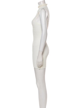 Rosetta Getty Mock Neck Mini Dress