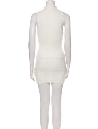 Rosetta Getty Mock Neck Mini Dress