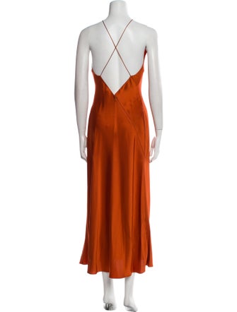 Rosetta Getty Halterneck Long Dress