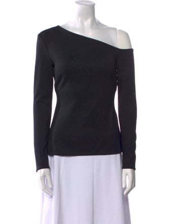 Rosetta Getty Asymmetrical Long Sleeve Top