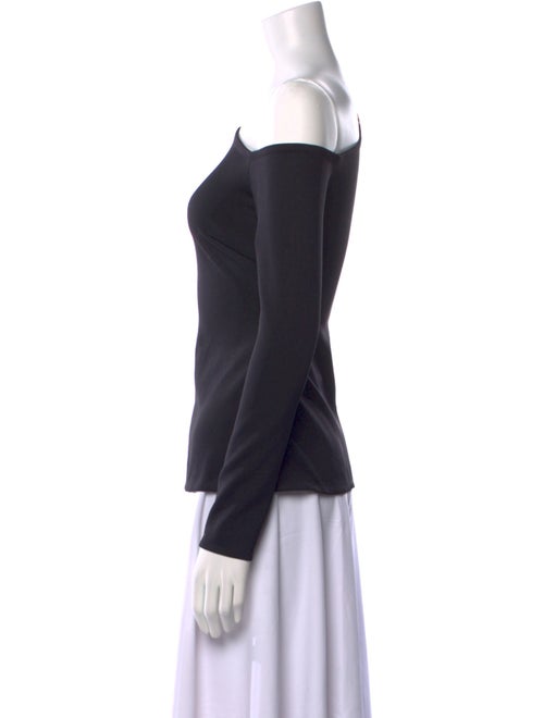 Rosetta Getty Asymmetrical Long Sleeve Top