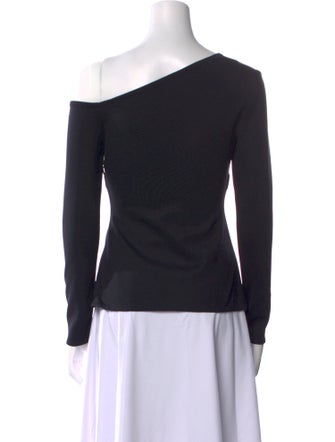 Rosetta Getty Asymmetrical Long Sleeve Top