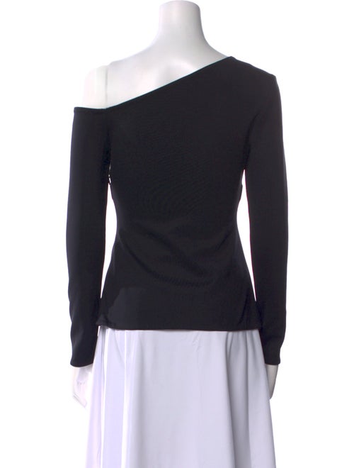 Rosetta Getty Asymmetrical Long Sleeve Top