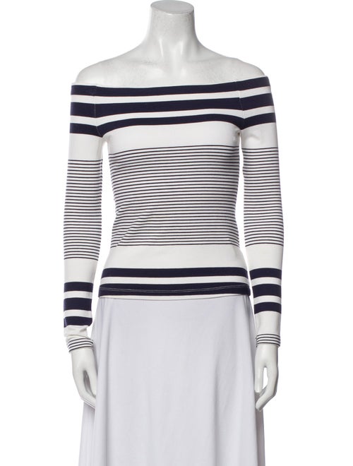 Rosetta Getty Striped Off-The-Shoulder Top