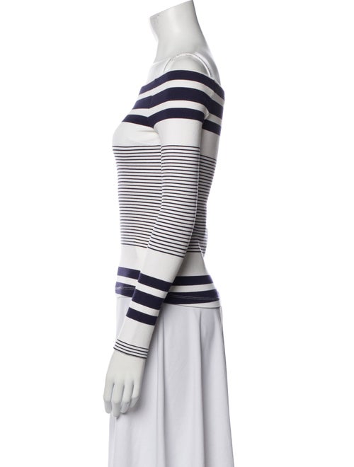 Rosetta Getty Striped Off-The-Shoulder Top