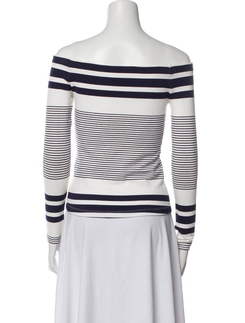Rosetta Getty Striped Off-The-Shoulder Top