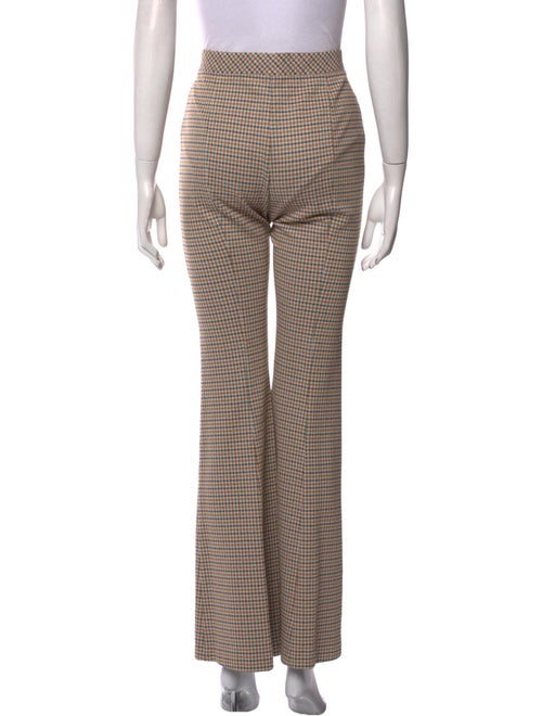 Rosetta Getty Plaid Print Wide Leg Pants