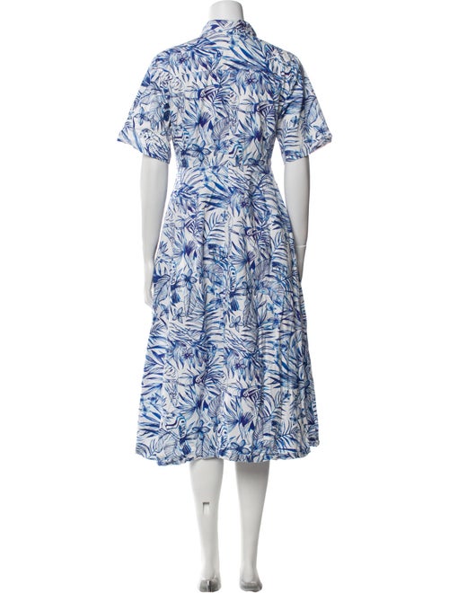 Rosetta Getty Floral Print Midi Length Dress