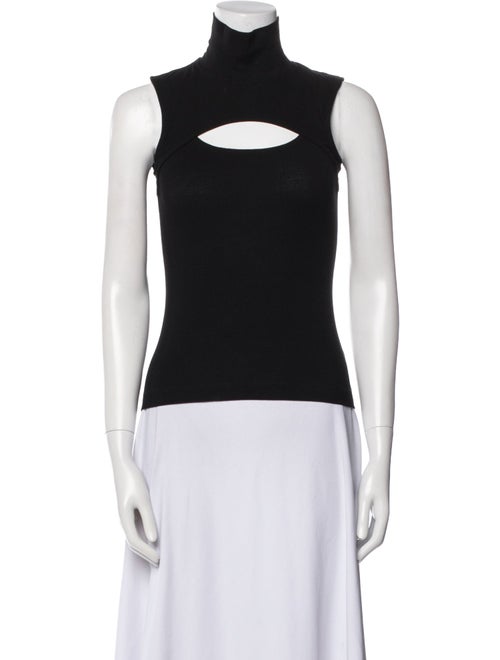 Rosetta Getty Turtleneck Sleeveless Top