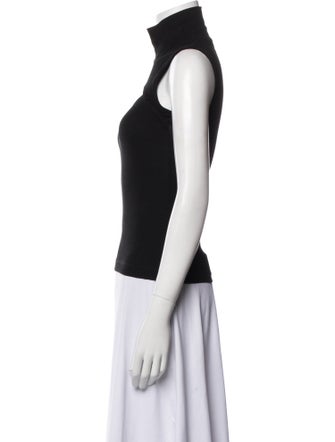 Rosetta Getty Turtleneck Sleeveless Top