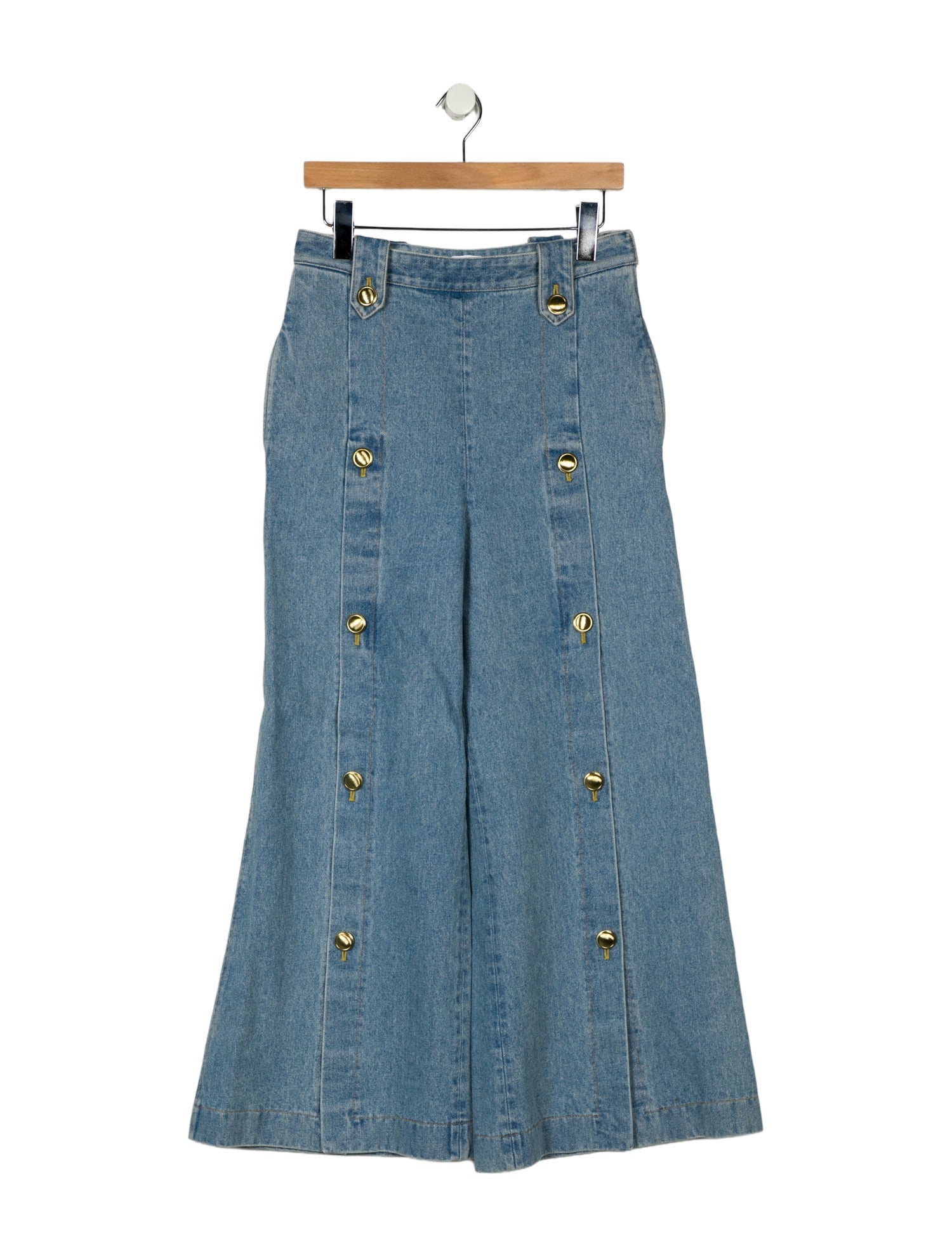 Rosetta Getty High-Rise Wide Leg Jeans