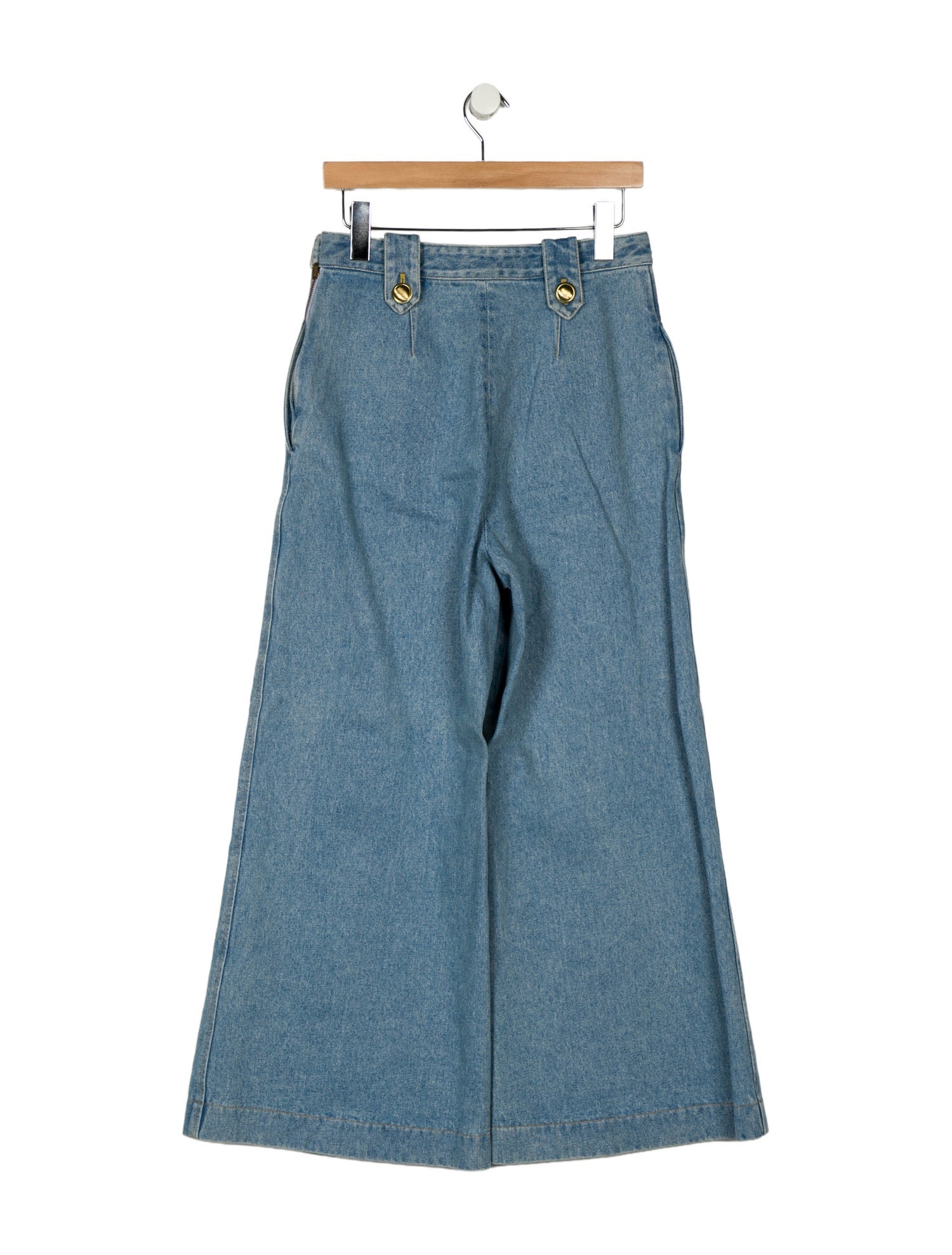 Rosetta Getty High-Rise Wide Leg Jeans