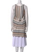 Rosetta Getty Striped V-Neck Tunic