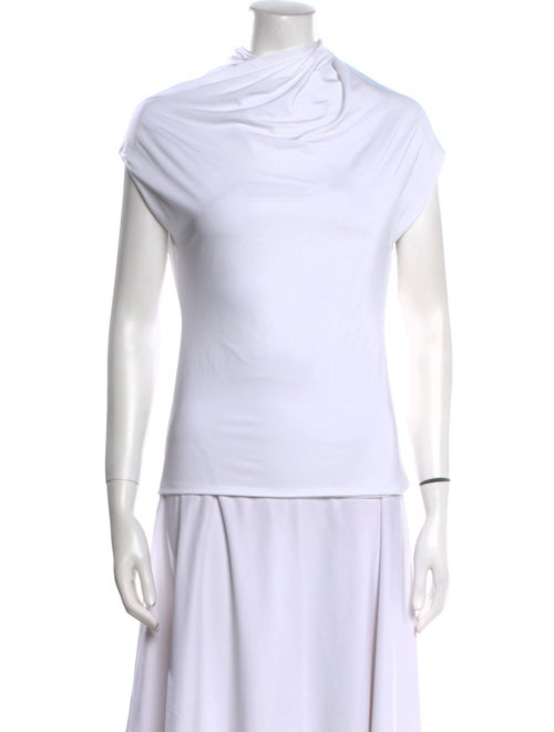 Rosetta Getty Cowl Neck Short Sleeve Top