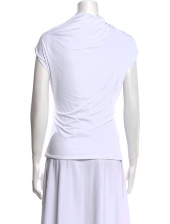 Rosetta Getty Cowl Neck Short Sleeve Top