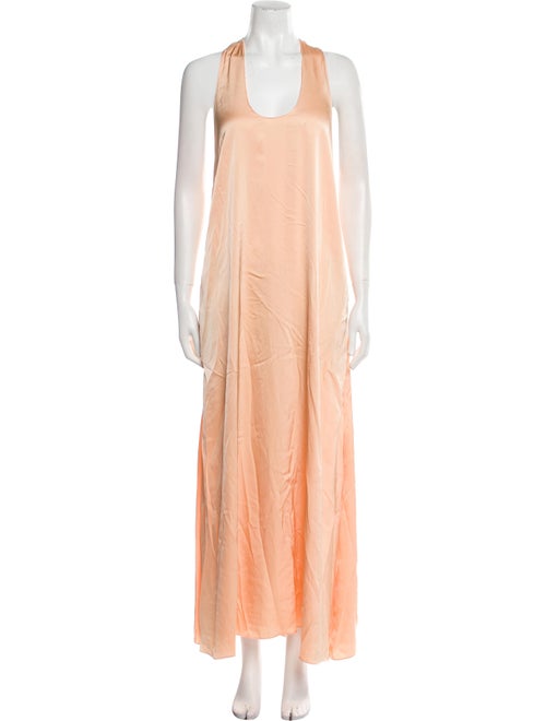 Rosetta Getty Scoop Neck Long Dress