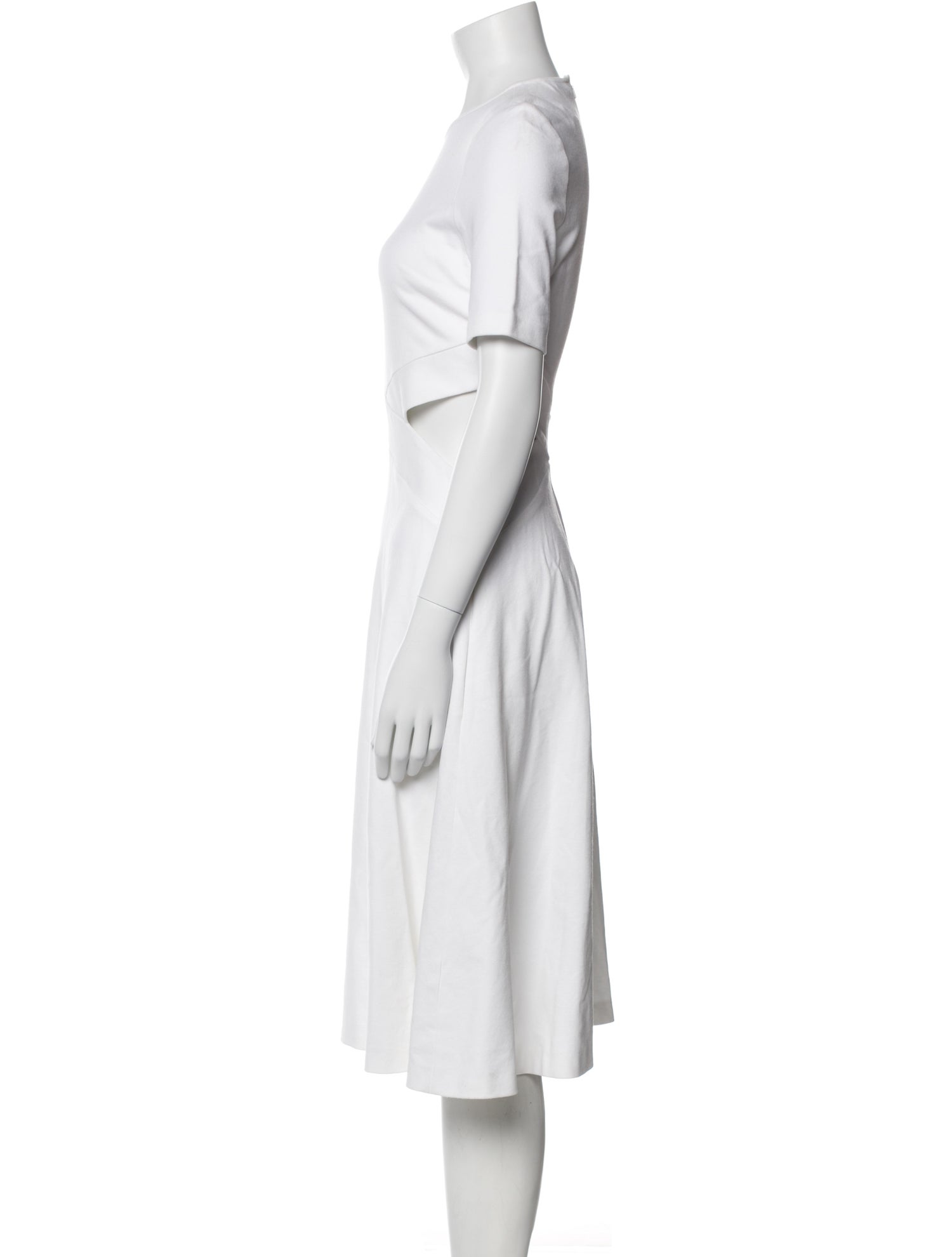 Rosetta Getty Crew Neck Midi Length Dress