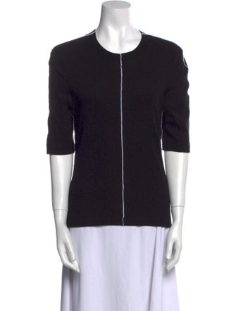 Rosetta Getty Crew Neck Three-Quarter Sleeve Sweatshirt