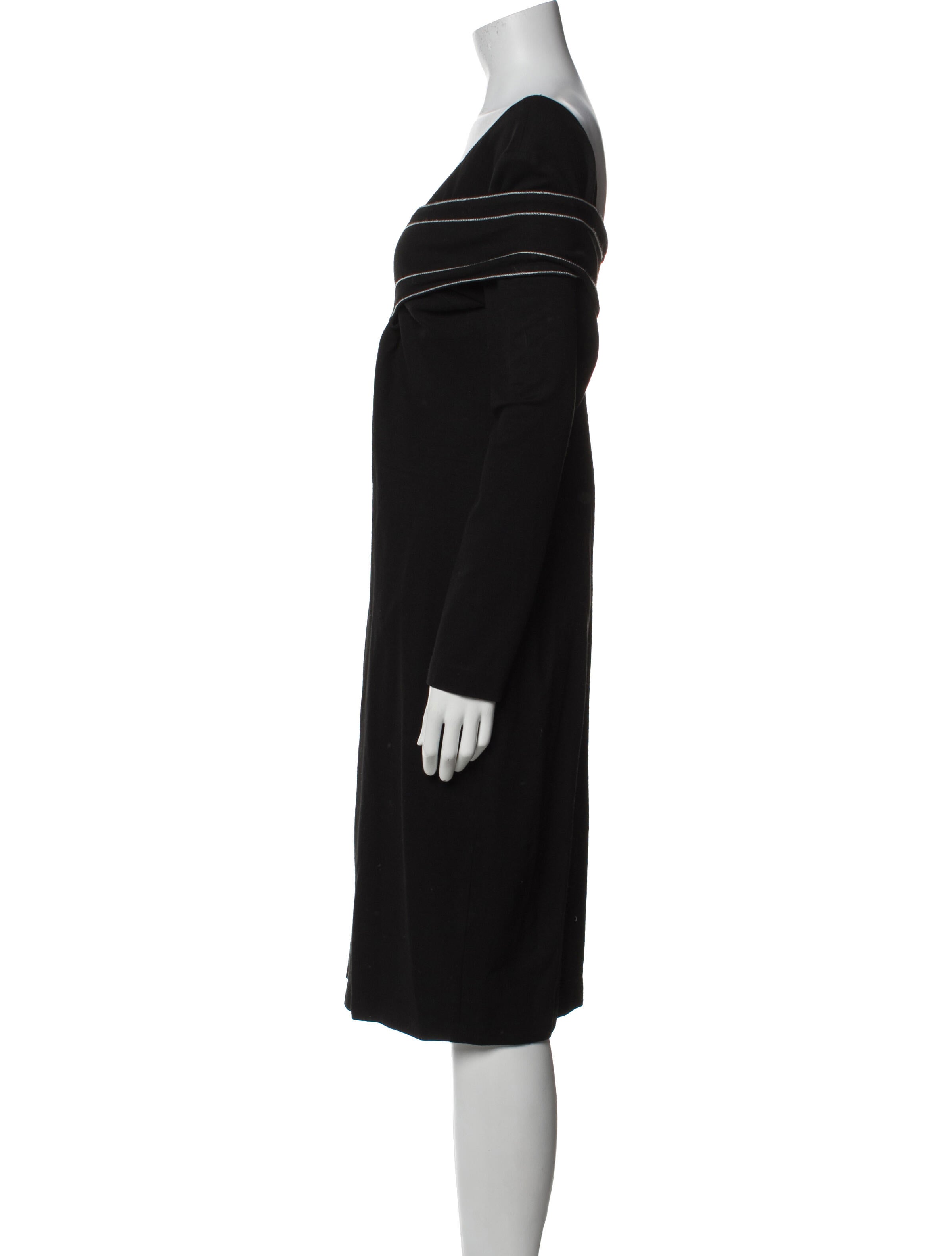 Rosetta Getty Cowl Neck Knee-Length Dress