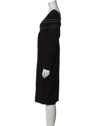 Rosetta Getty Cowl Neck Knee-Length Dress