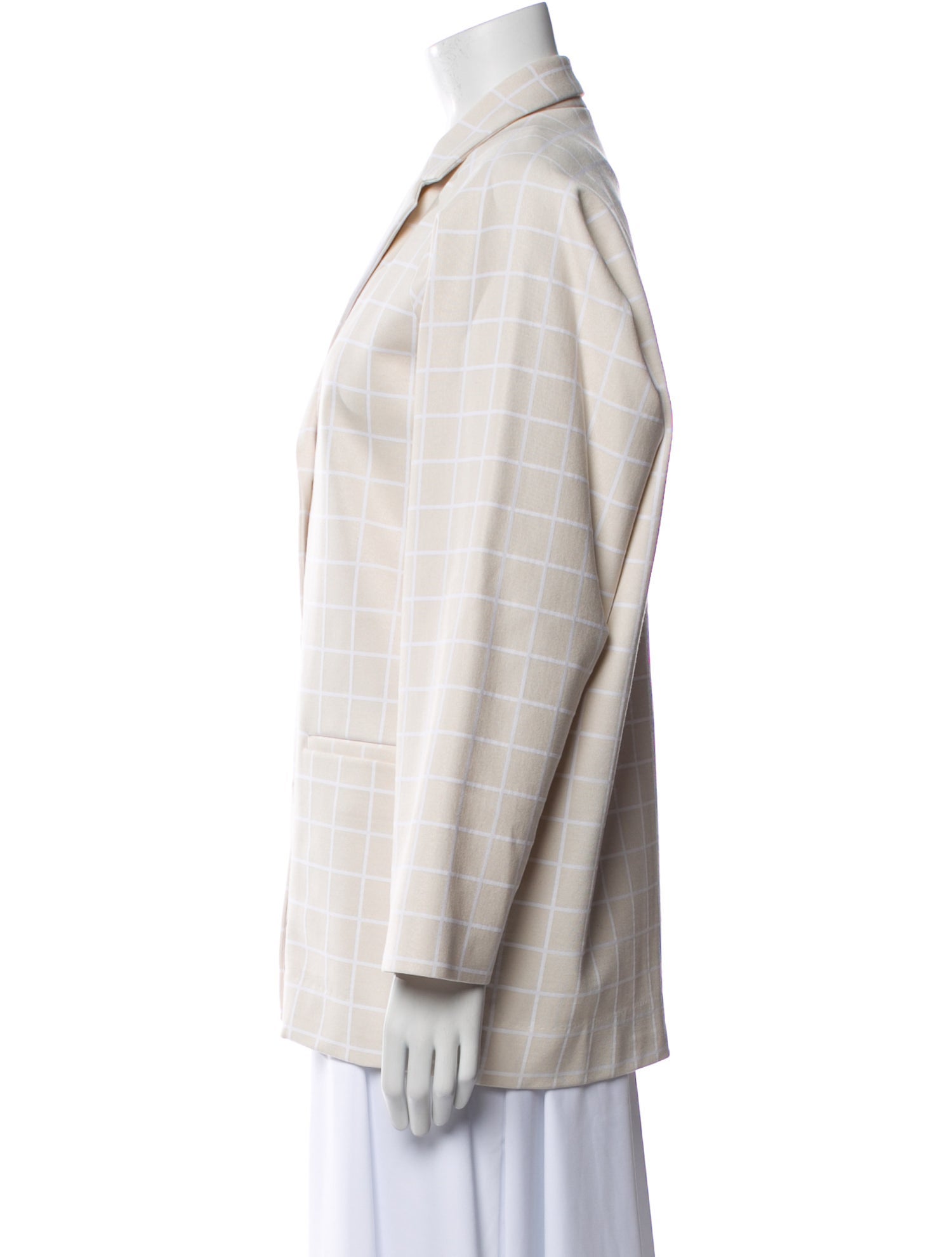 Rosetta Getty Plaid Print Blazer