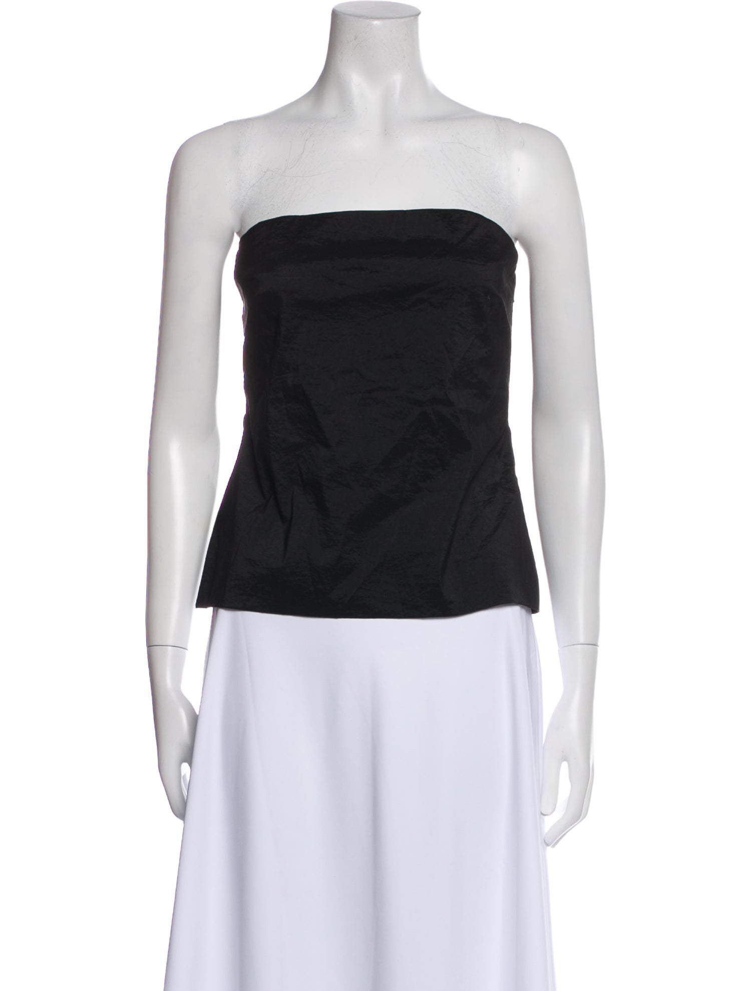 Rosetta Getty Strapless Crop Top