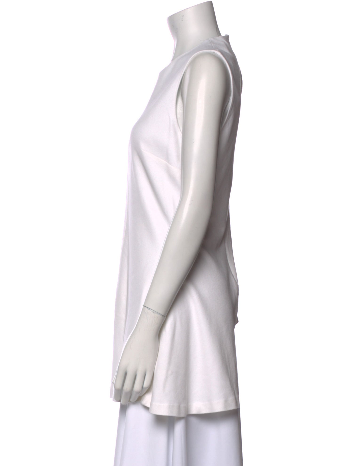 Rosetta Getty Crew Neck Sleeveless Tunic