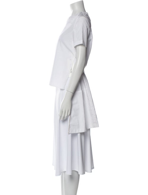 Rosetta Getty Mock Neck Short Sleeve Crop Top