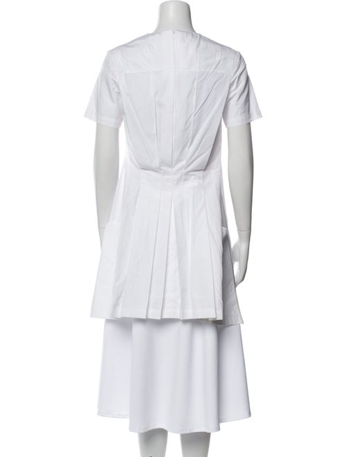 Rosetta Getty Mock Neck Short Sleeve Crop Top