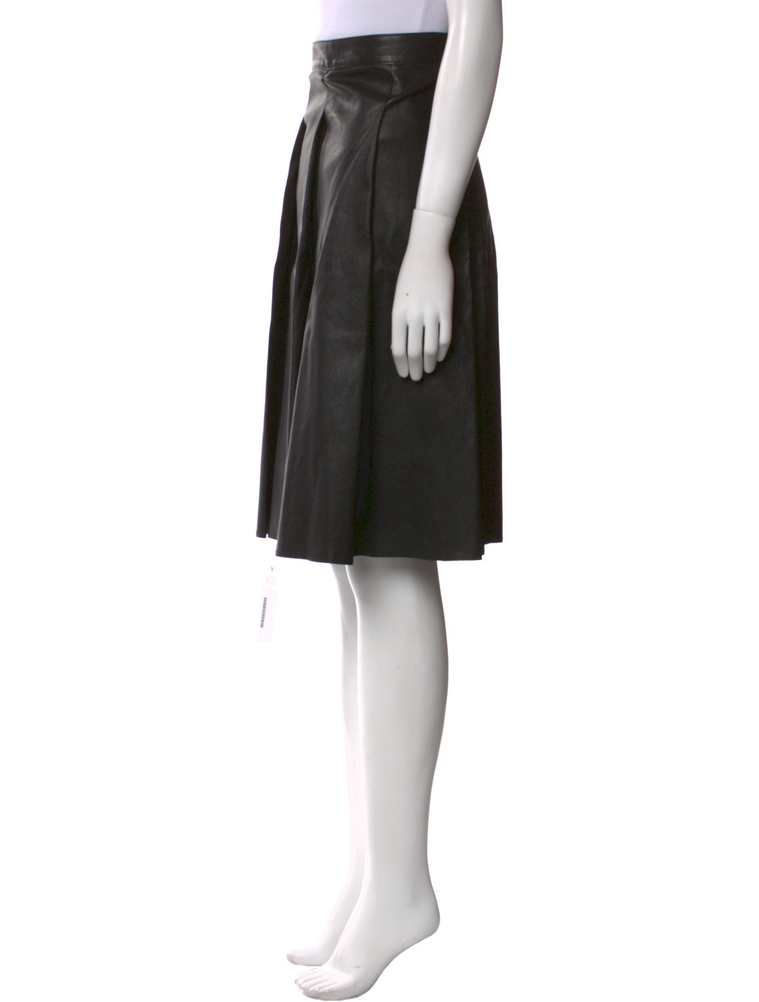 Rosetta Getty Pleated Accents Knee-Length Skirt