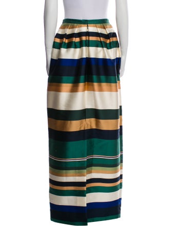 Rosetta Getty Striped Long Skirt