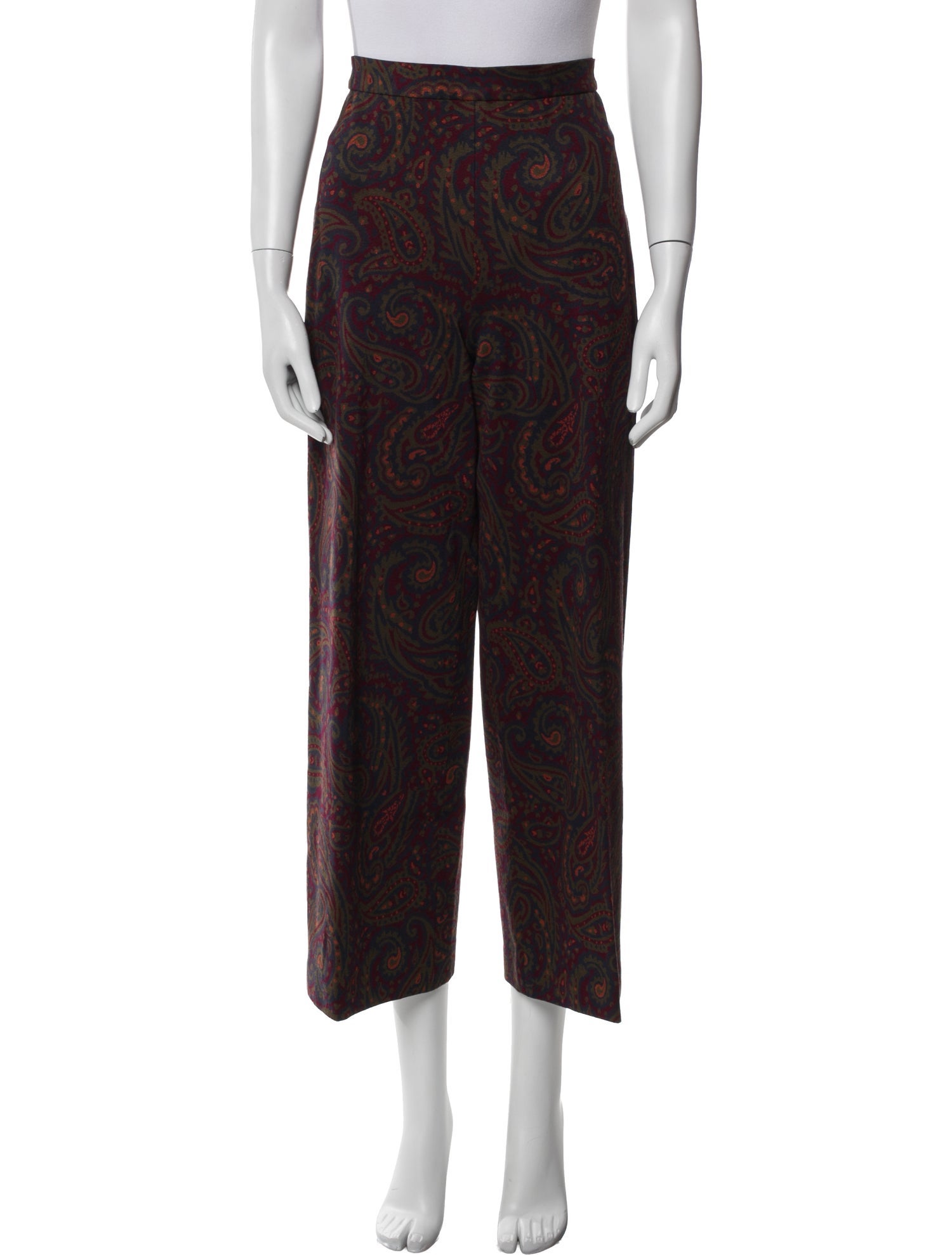 Rosetta Getty Printed Wide Leg Pants
