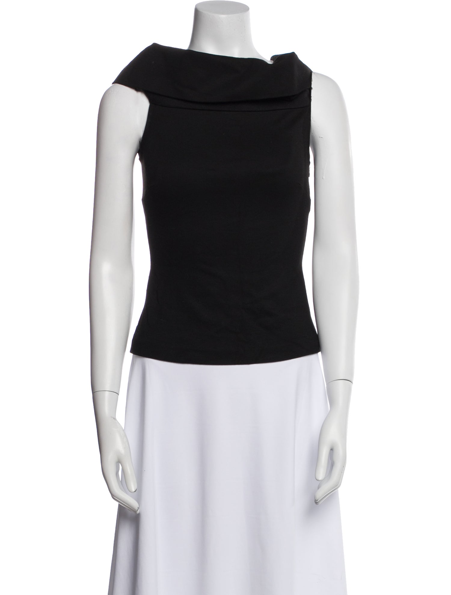 Rosetta Getty Cowl Neck Sleeveless Top