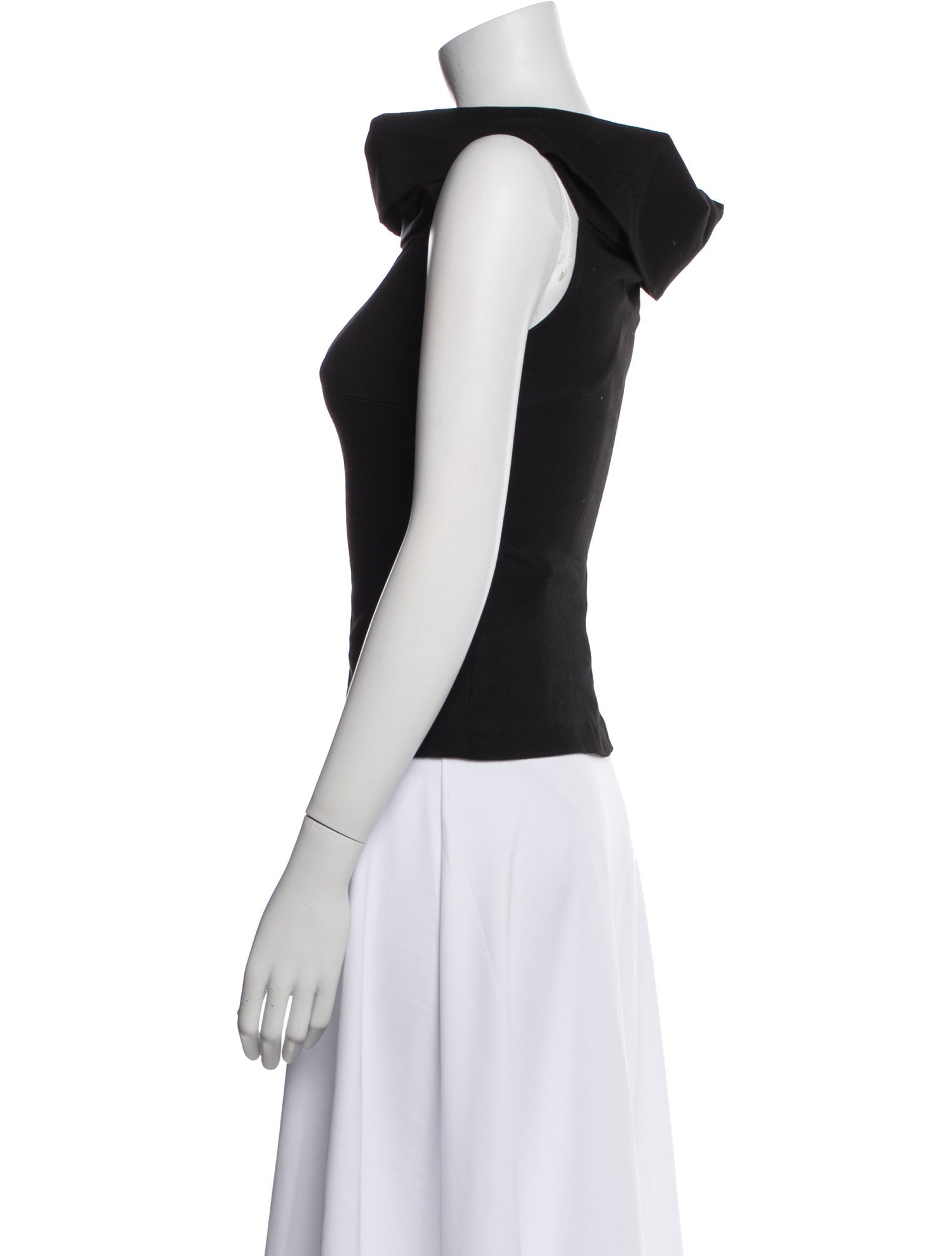 Rosetta Getty Cowl Neck Sleeveless Top