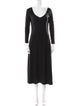 Rosetta Getty V-Neck Long Dress