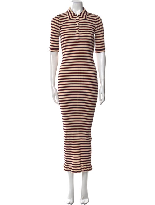 Rosetta Getty Striped Long Dress