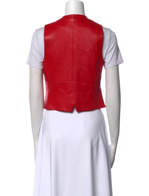 Rosetta Getty V-Neck Short Sleeve Crop Top