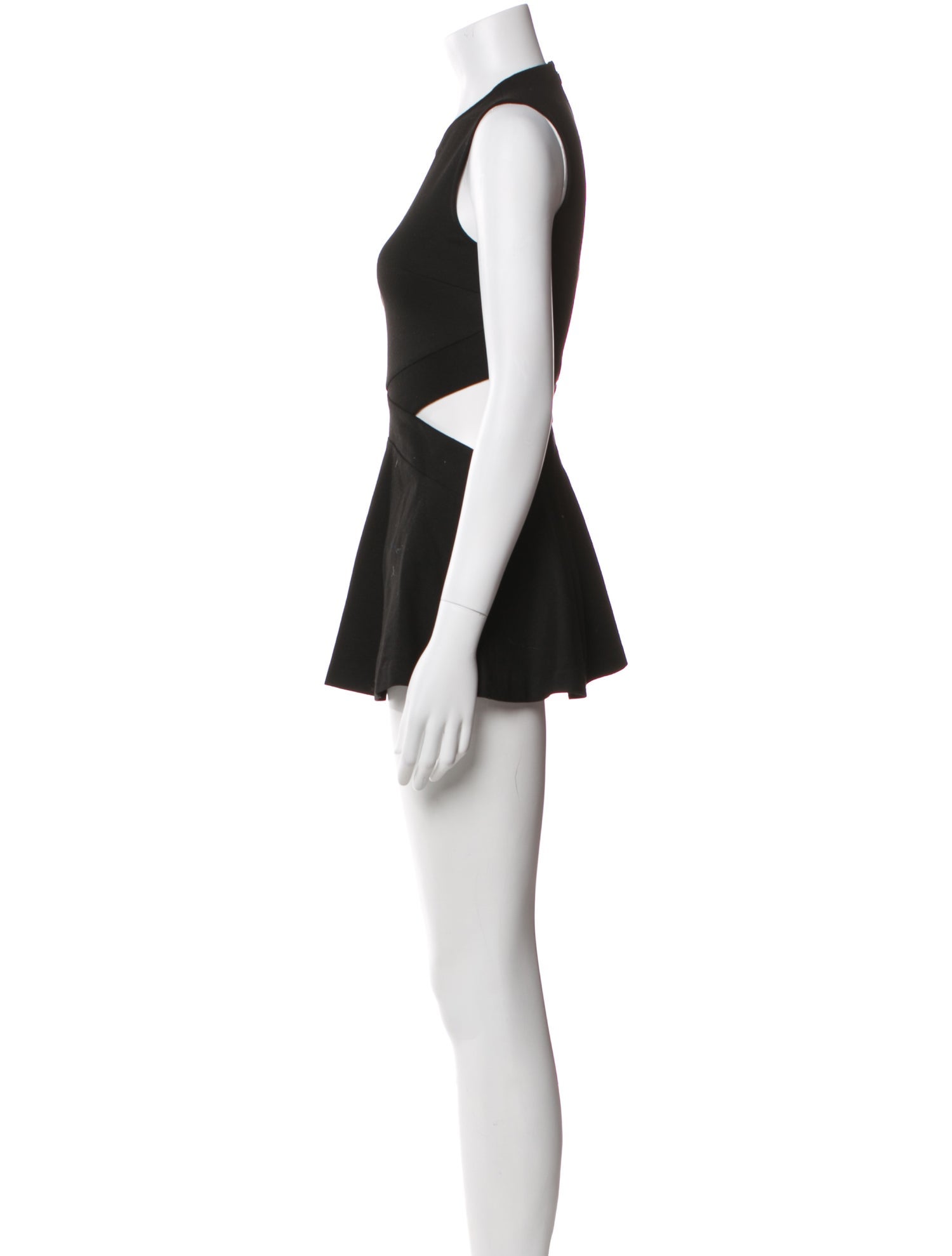 Rosetta Getty Crew Neck Mini Dress