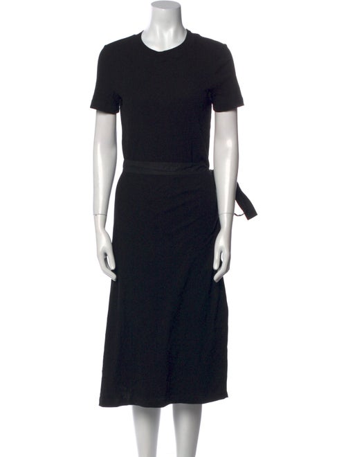 Rosetta Getty Crew Neck Midi Length Dress