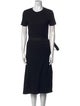 Rosetta Getty Crew Neck Midi Length Dress