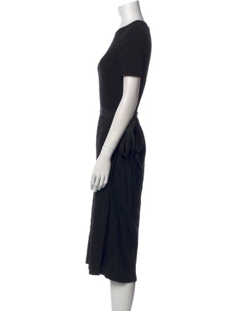 Rosetta Getty Crew Neck Midi Length Dress