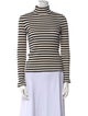 Rosetta Getty Striped Turtleneck Top