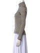 Rosetta Getty Striped Turtleneck Top