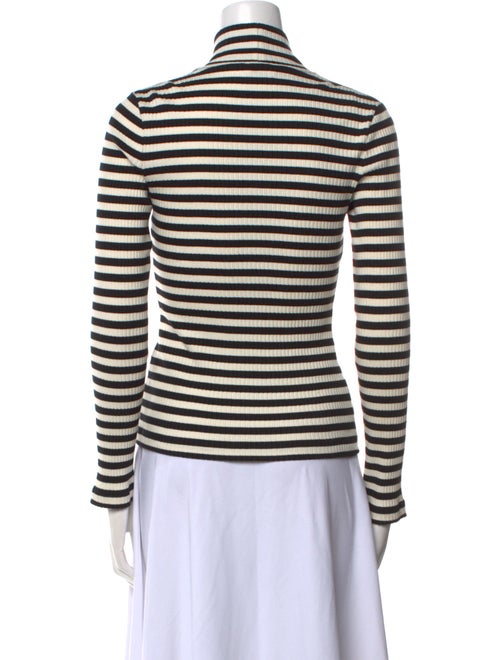 Rosetta Getty Striped Turtleneck Top