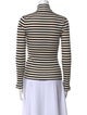 Rosetta Getty Striped Turtleneck Top