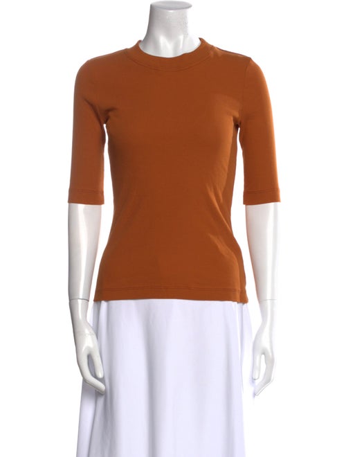 Rosetta Getty Crew Neck Three-Quarter Sleeve Top
