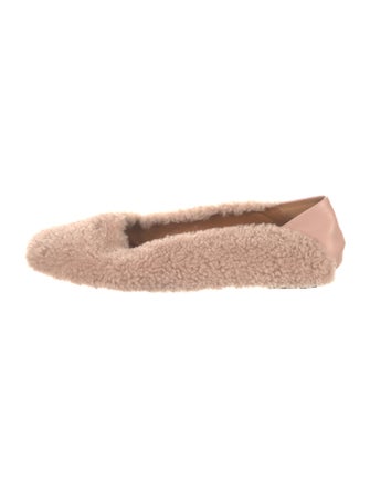 Rosetta Getty Faux Fur Ballet Flats
