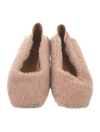 Rosetta Getty Faux Fur Ballet Flats