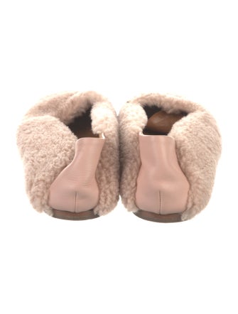 Rosetta Getty Faux Fur Ballet Flats
